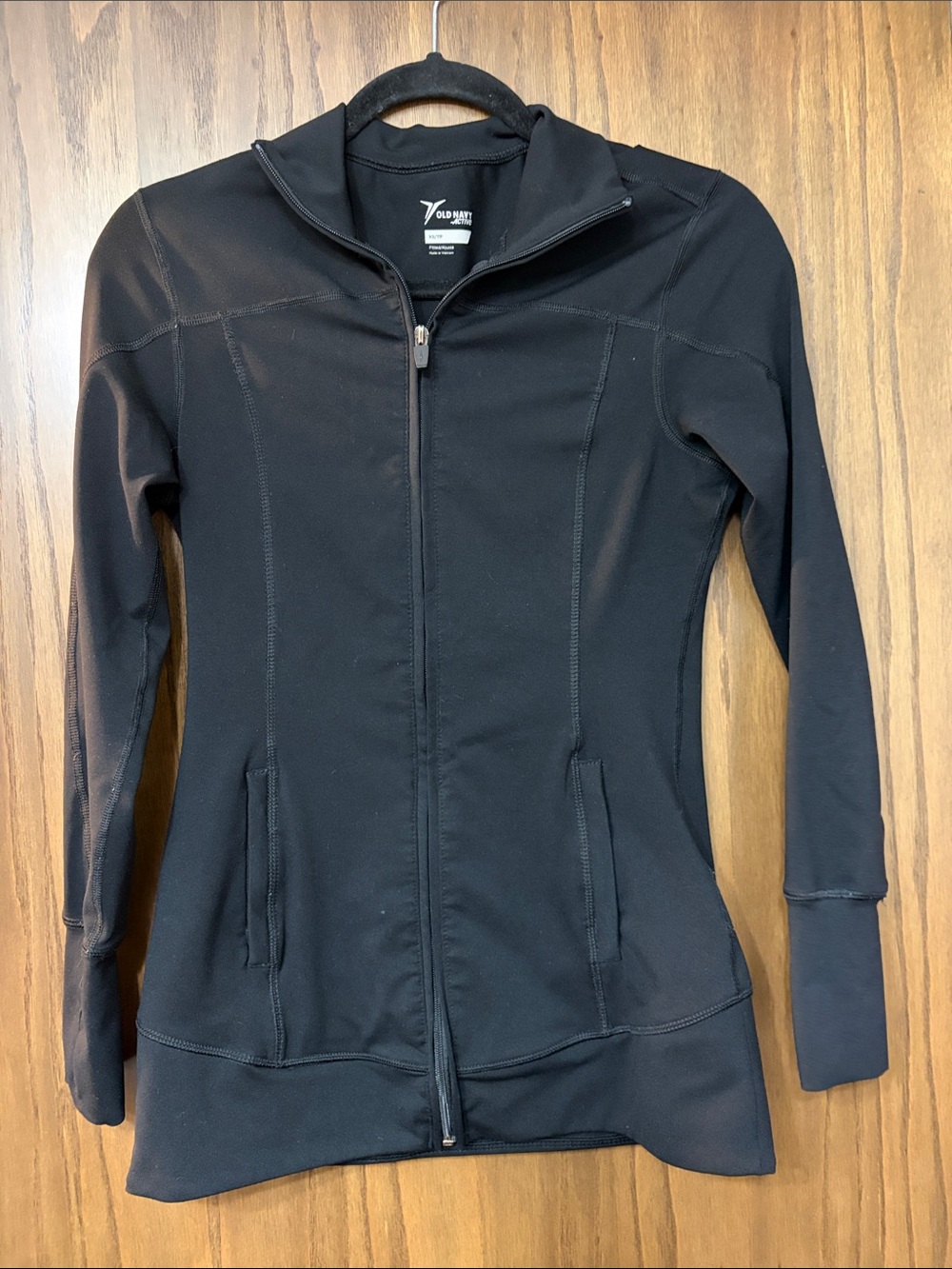 Old Navy Women's Black Full-Zip Bomber Jacket